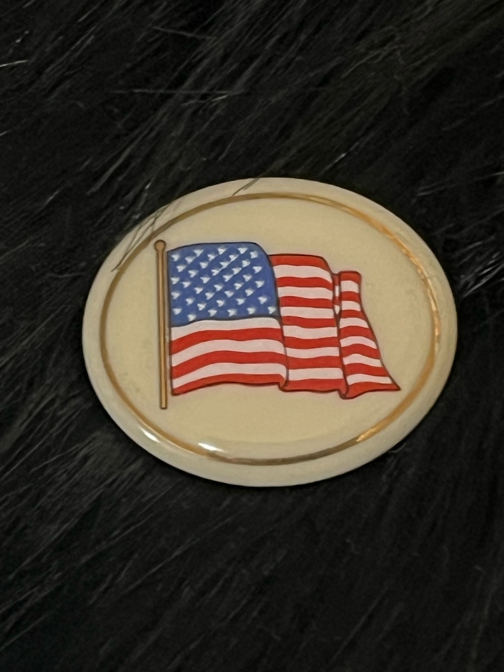 Lenox Vintage American Flag Brooch - Picture 2 of 9